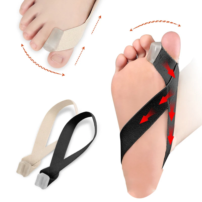 

Hallux вальгусный корректор с одной стороны большого пальца вальгусный корректор Натяжной ремень для облегчения боли