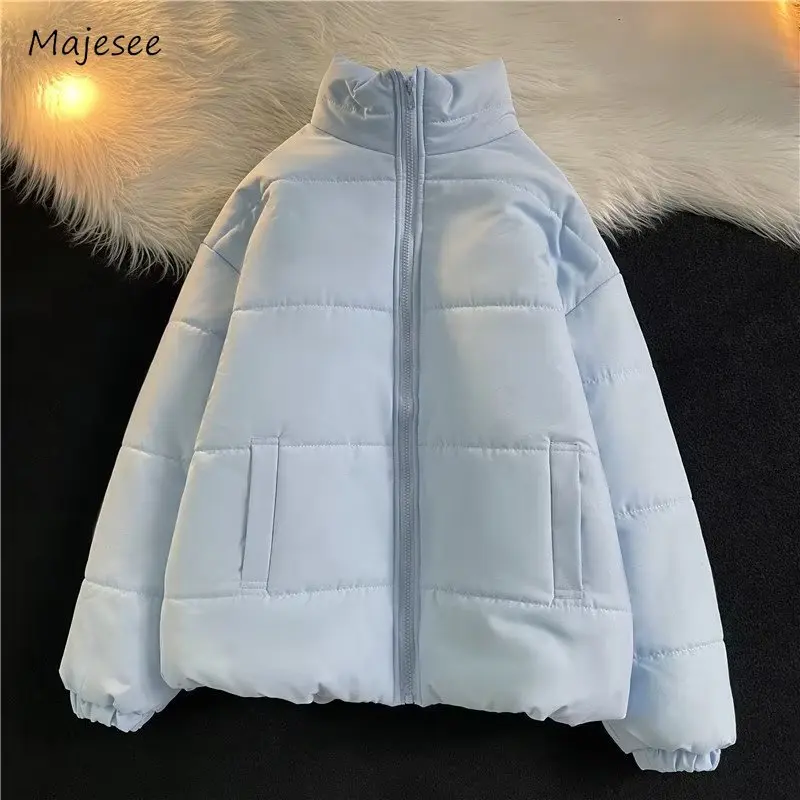 

Solid Parkas Men Winter American Style Hipster Simple All-match Daily Youthful Vitality Cozy Warm Fashion Leisure Slouchy Street