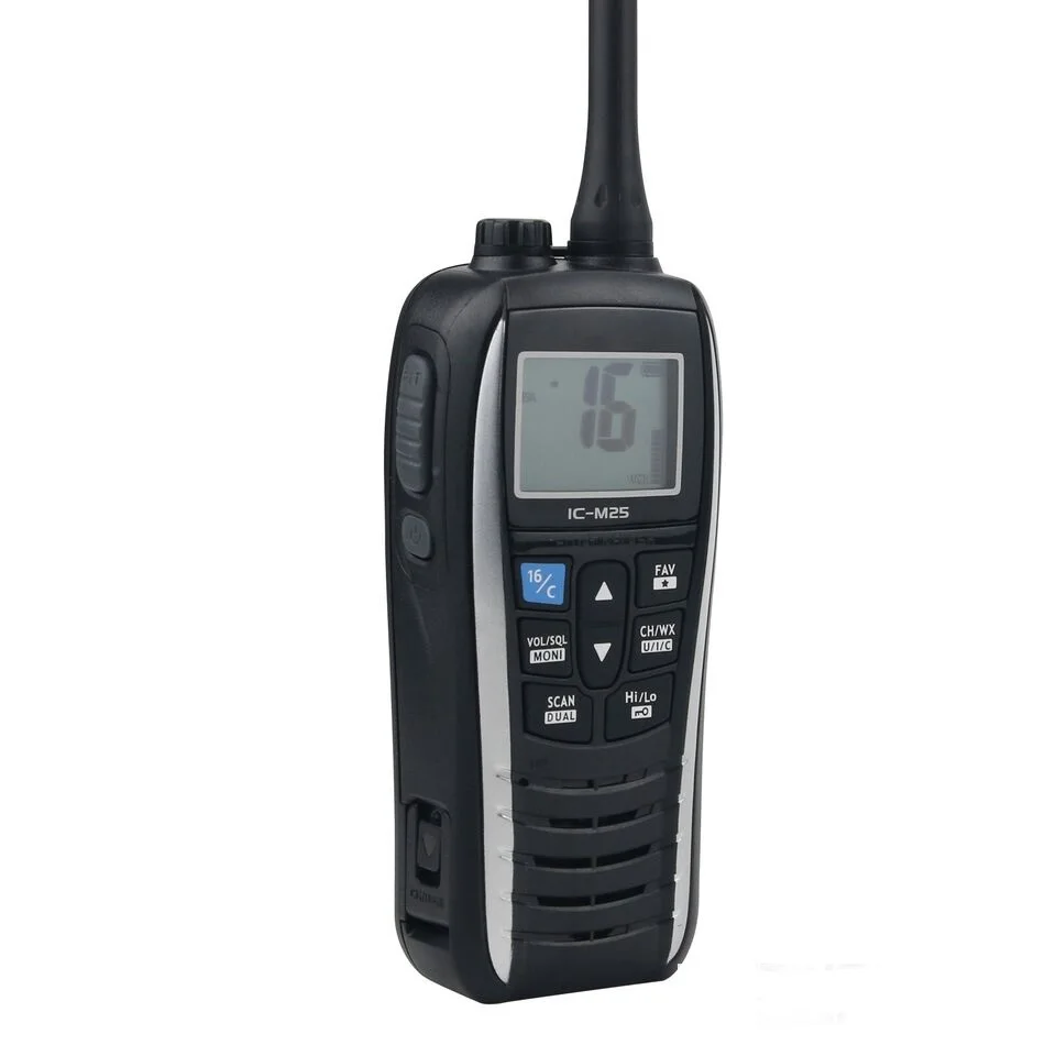 IC-M25 5W Portable Marine Radio VHF Handheld LCD Lightweight Waterproof marine radio