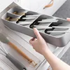 Kitchen Utensil Holder Cutlery Storage Tray Knife Holder Spoon Forks Tableware Organizer Container Box For Knives Block Rack 1