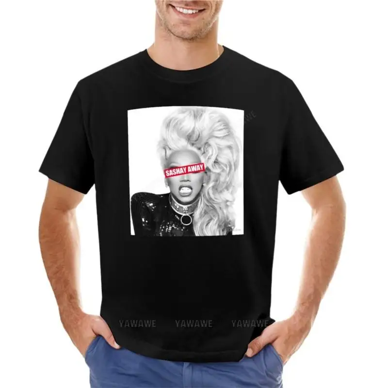 Мужская брендовая футболка RuPaul Sashay, простая футболка, летние топы, дизайнерская футболка, Мужская модная футболка