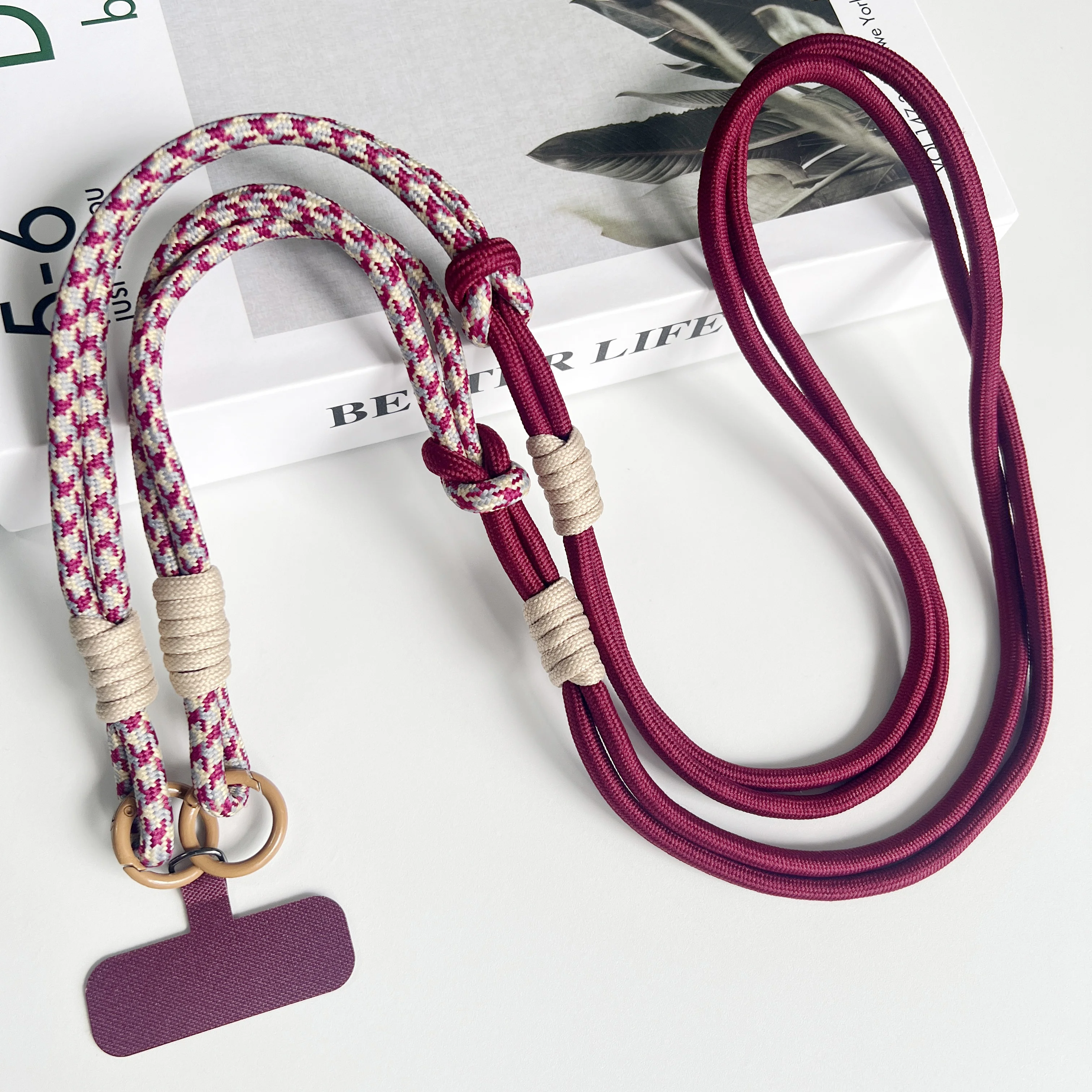 Personalized Trend Double Color Mobile Phone Universal Lanyard Diagonal ...