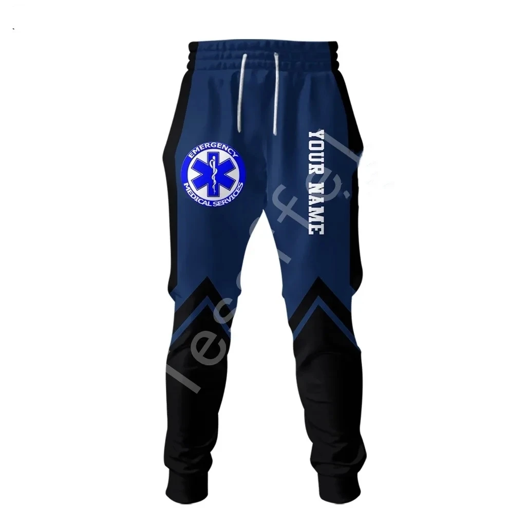 

Emergency EMS Service Man Pants Sweatpants Men Y2k Skull Gym Hiphop 3D Printed Casual Jogger Fashion Streetwear Loose Trousers