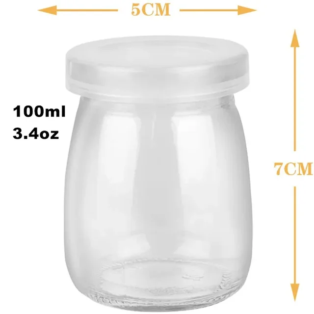 40 Barattoli Vetro Per Yogurt 150ml - Con Coperchio, Per Marmellate, Miele, Conserve - Foto 3