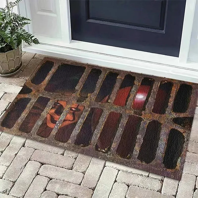 Floor Mat Halloween Horror Thriller Decorative Diatom Carpet Toilet Entrance Bathroom Washable Dirty Resistant Non-Slip