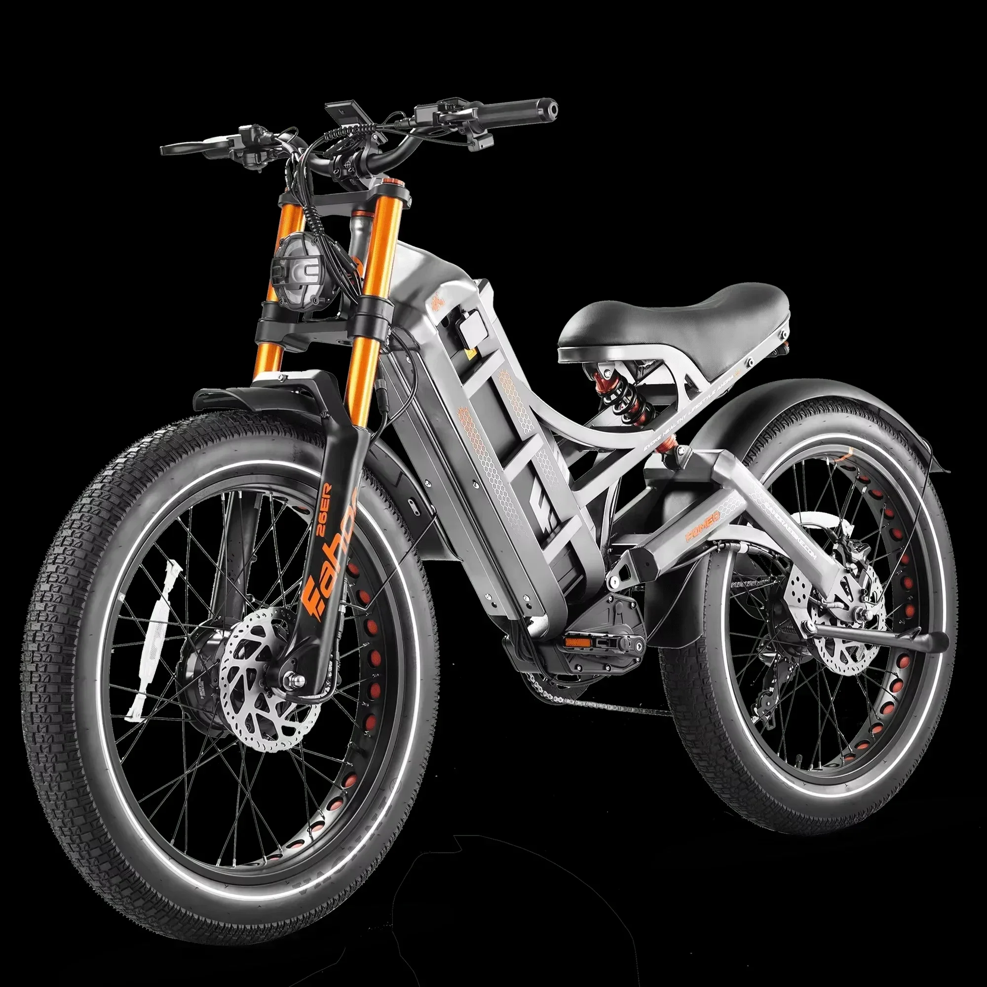 לאופניים חשמליים אחרונים Eahora 2000W Fatbike Ebike Electric Fat Tire Mountain E Hybrid Cargo Dirt Bike
