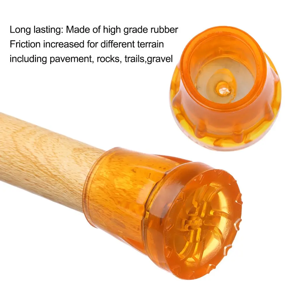 Outdoor Trekking and Hiking Rubber Tip Cane Protector