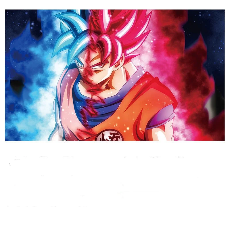 Anime Dragon Ball Retro Kraft Paper 16*12in Dragon Ball Characte Colours Notice Poster Wall Bedroom Bar Decor Photo Props Gifts