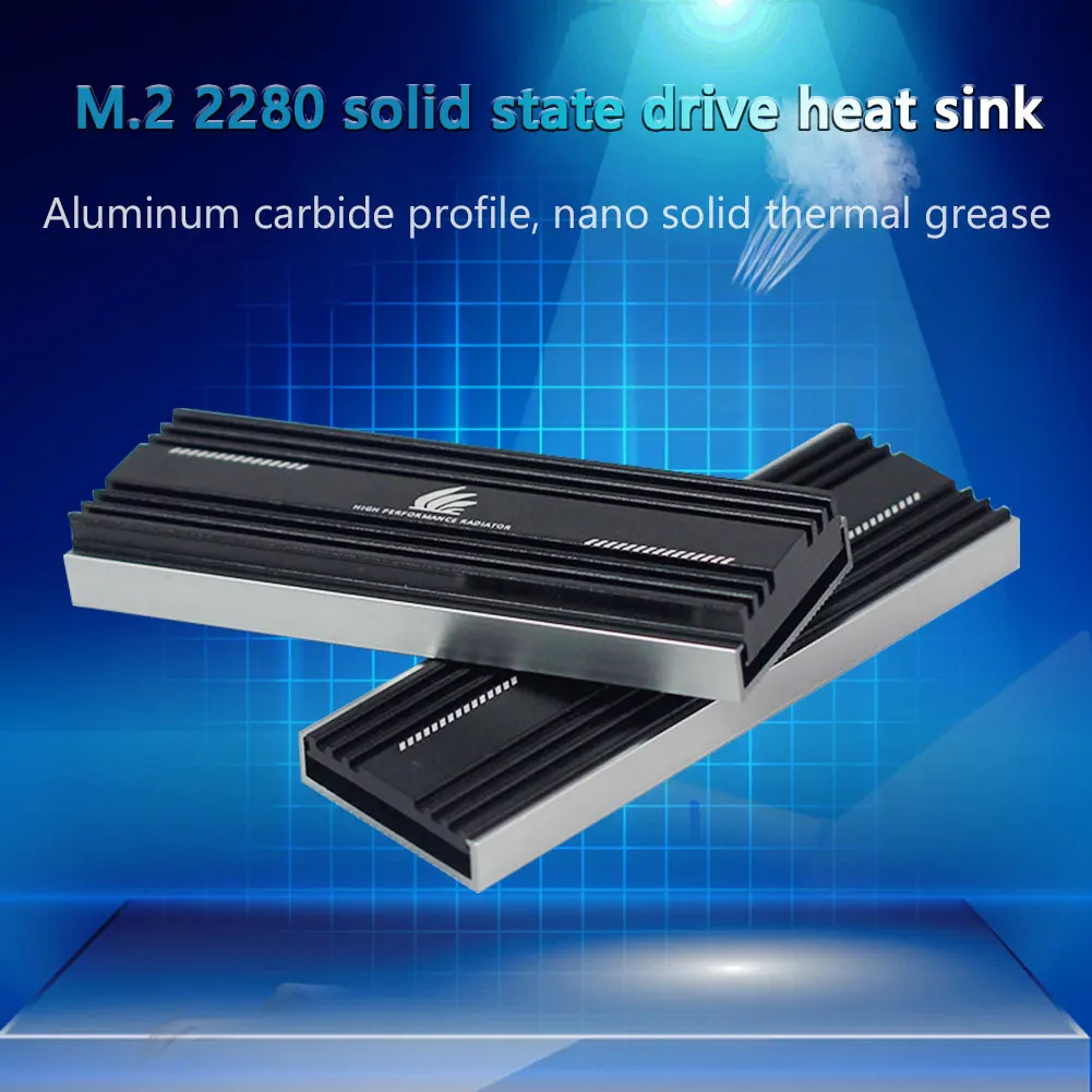 Heat Sink Radiator Thermal Cooling Pad M.2 SSD Heat Sink Aluminum Thermal Cooling Pads Solid State Hard Disk Radiator