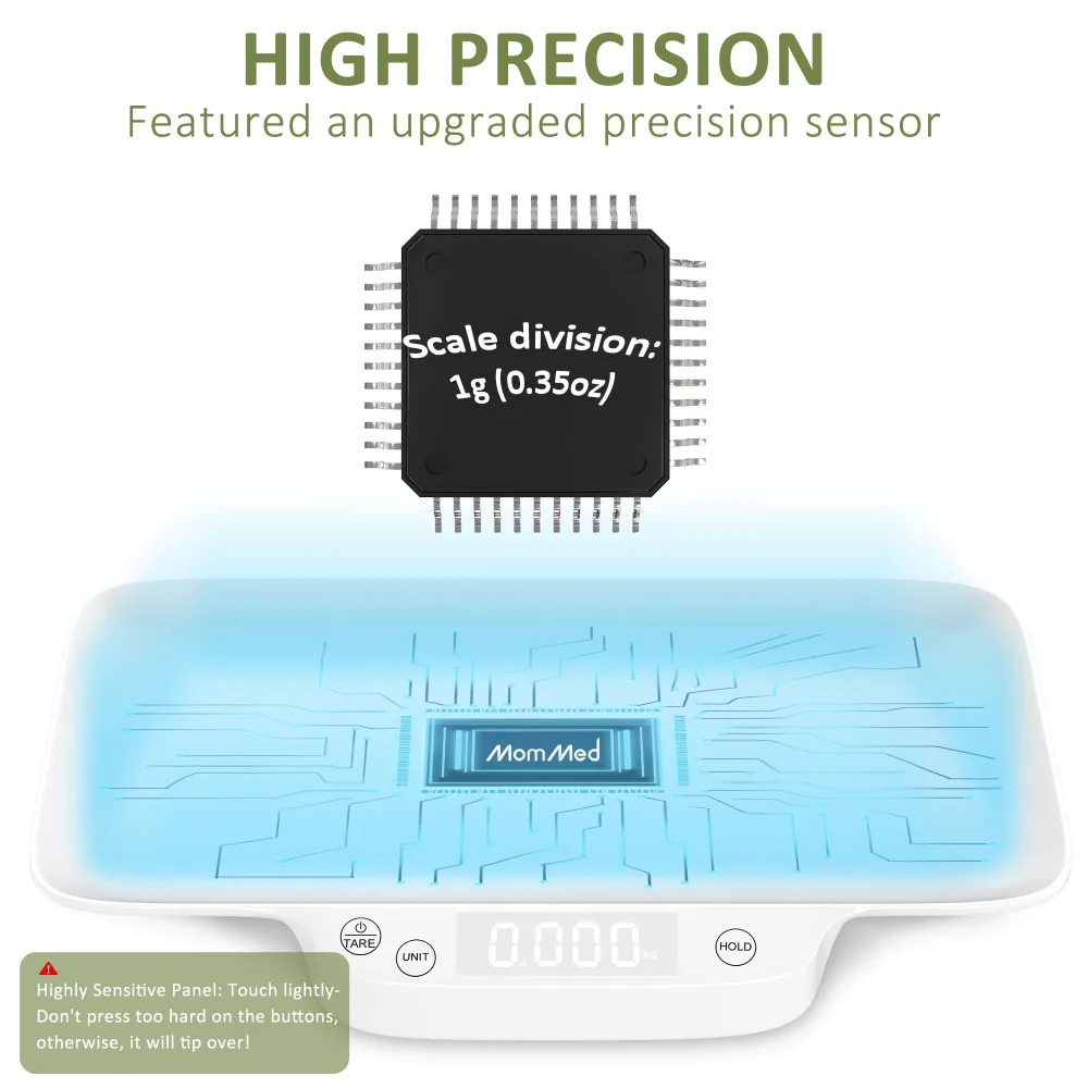 Digital Pet Scale Portable Pet Dog Cat Scale with Hold and Tare Function Precision Digital Puppy Kitten with Tray portable mini scale