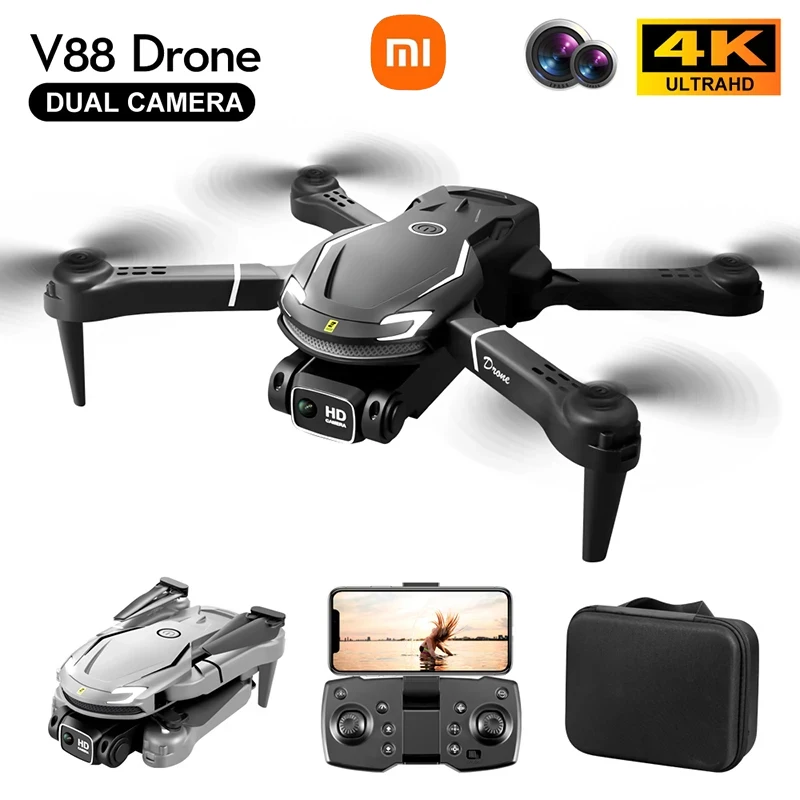 Drone Xiaomi V88 8K 5G GPS - 5000M Portée, 40min Vol, Caméra 90° Réglable - Neuf