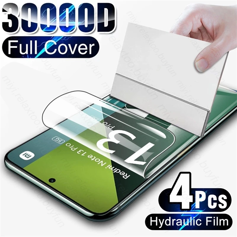 Film Hydrogel Protecteur Pour Redmi Note 12/13/14 Et Pro 4G/5G – Anti-rayures