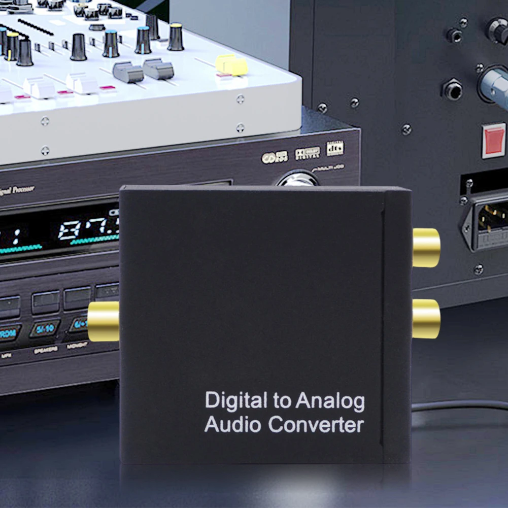 디지털-아날로그 오디오 변환기 디지털 동축 SPDIF-아날로그 RCA 3.5mm 잭 광-아날로그 L/R DAC 디코더