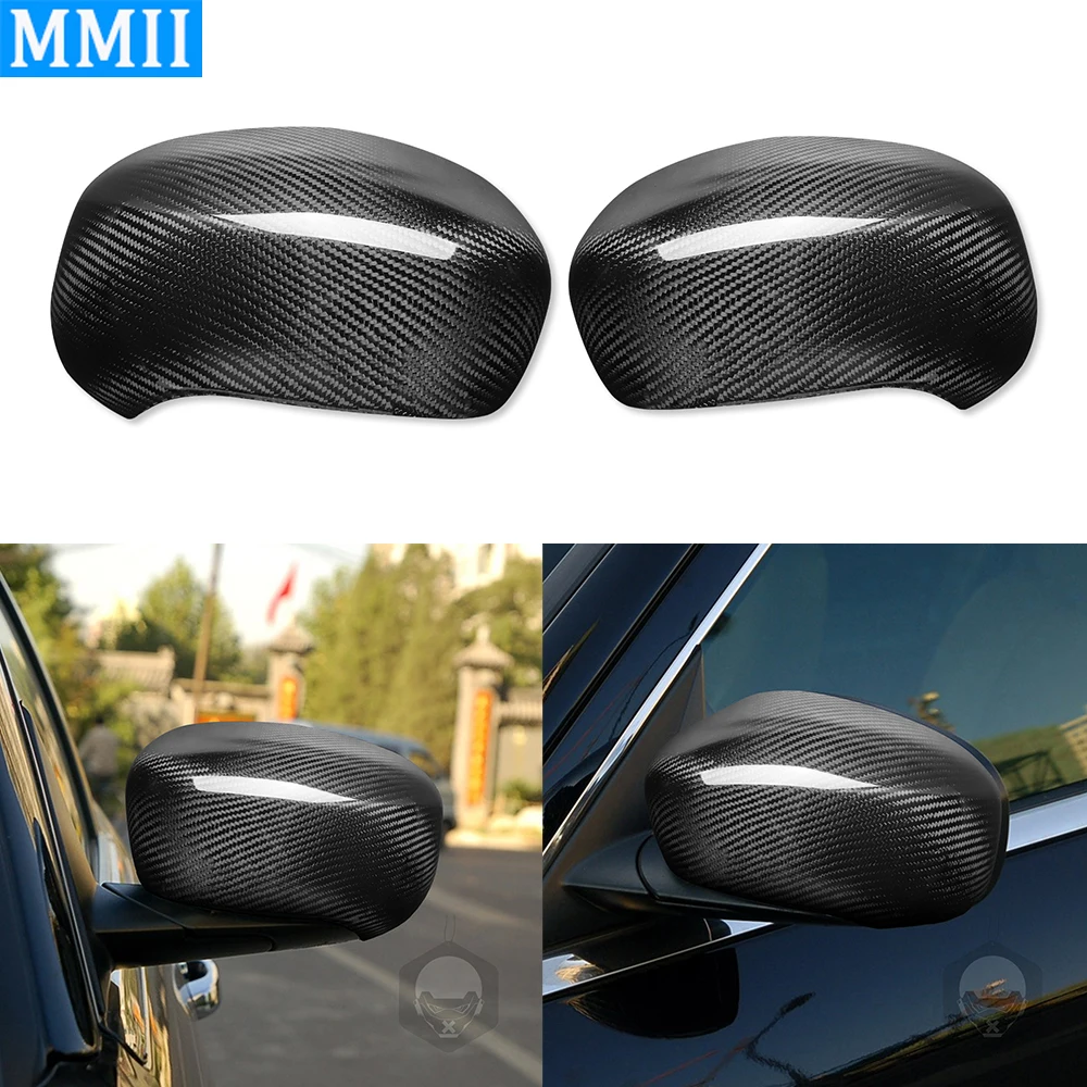 

For Chrysler 300 300C 2003-2011 Real Front Carbon Fiber Mirror Rearview Cover Door Wing Rear View Cap Car Decorative Accessories