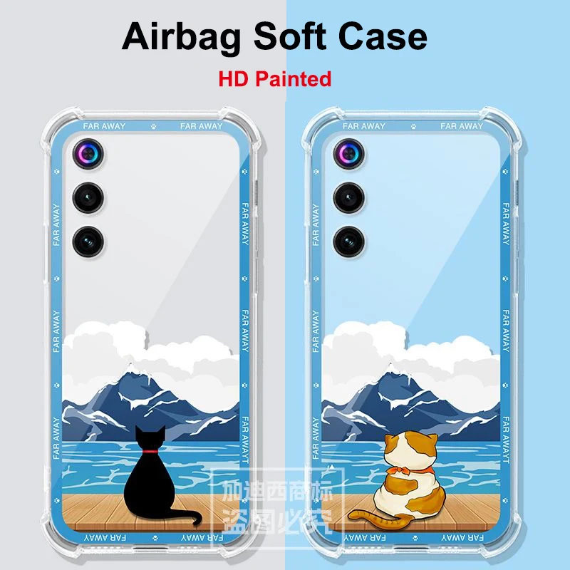 Clear Airbag Silicone TPU Shockproof Back Cover - Golden Saga Edition