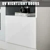 TV Stand with Fireplace, LED Light Entertainment Center with 36" Electric Fireplace, 70" Modern Wood Entertainment Stand 4