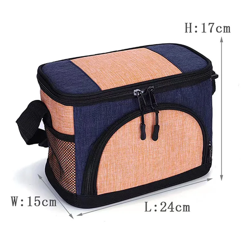 Thickened Insulated Lunch Bag Oxford Fabric Thermal Tote for Outdoor Camping Picnic Portable Cold Storage Meal Bag