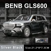 1:24 Alloy Car Model Sound And Light Pull Back Toy Car Suv Off-Road Vehicle Boy Collection Decoration for Benz Maybach Gls600 6