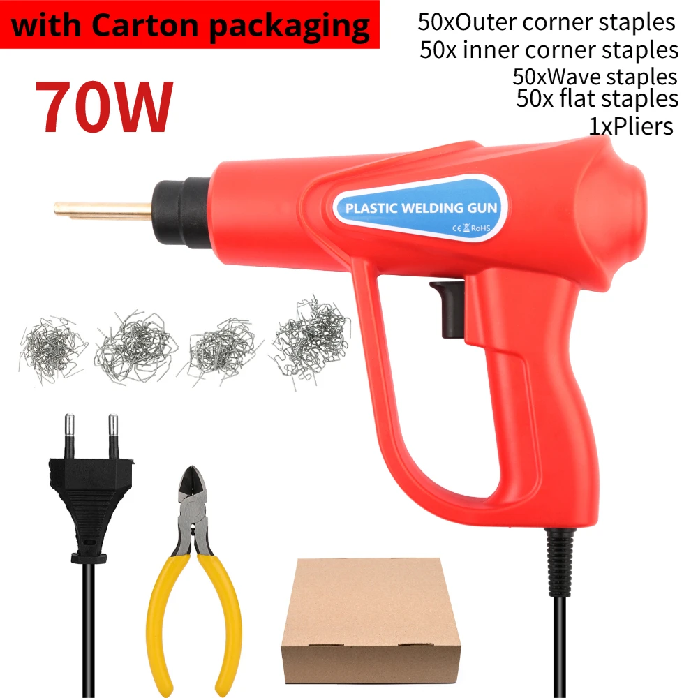 Plastic Welder Gun Hot Stapler Welding Machine Soldering Iron for Plastic Staple PVC Repairing Machine Car Bumper Repair Tools hot air rework station Welding Equipment