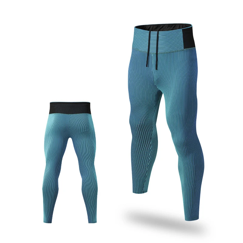 Men's Running Sweat pants,Double layer Tight fitting High Elastic Breathable Marathon Track and Field Training Fitness Gym Pants