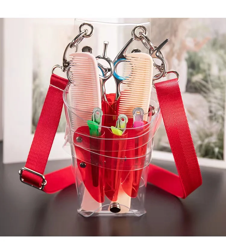 Description Picture 2 of itemBarbershop Salon Hair Kit Scissors Bag Clips Comb Case Hair Stylist Pet Groomer Fanny Pack