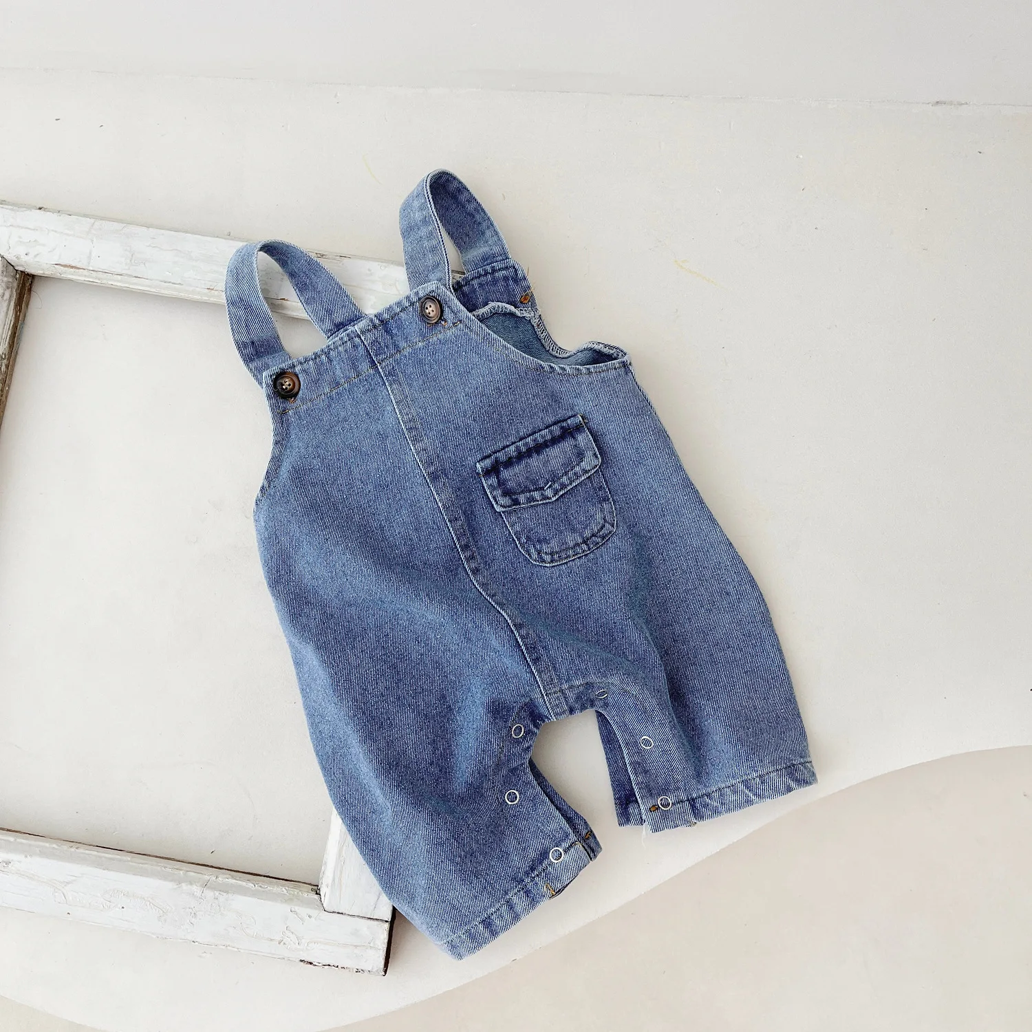 2023 Autumn New Baby Sleeveless Denim Jumpsuit Newborn Toddler Cute Pocket Romper Infant Girl Casual Overalls Kids Clothes