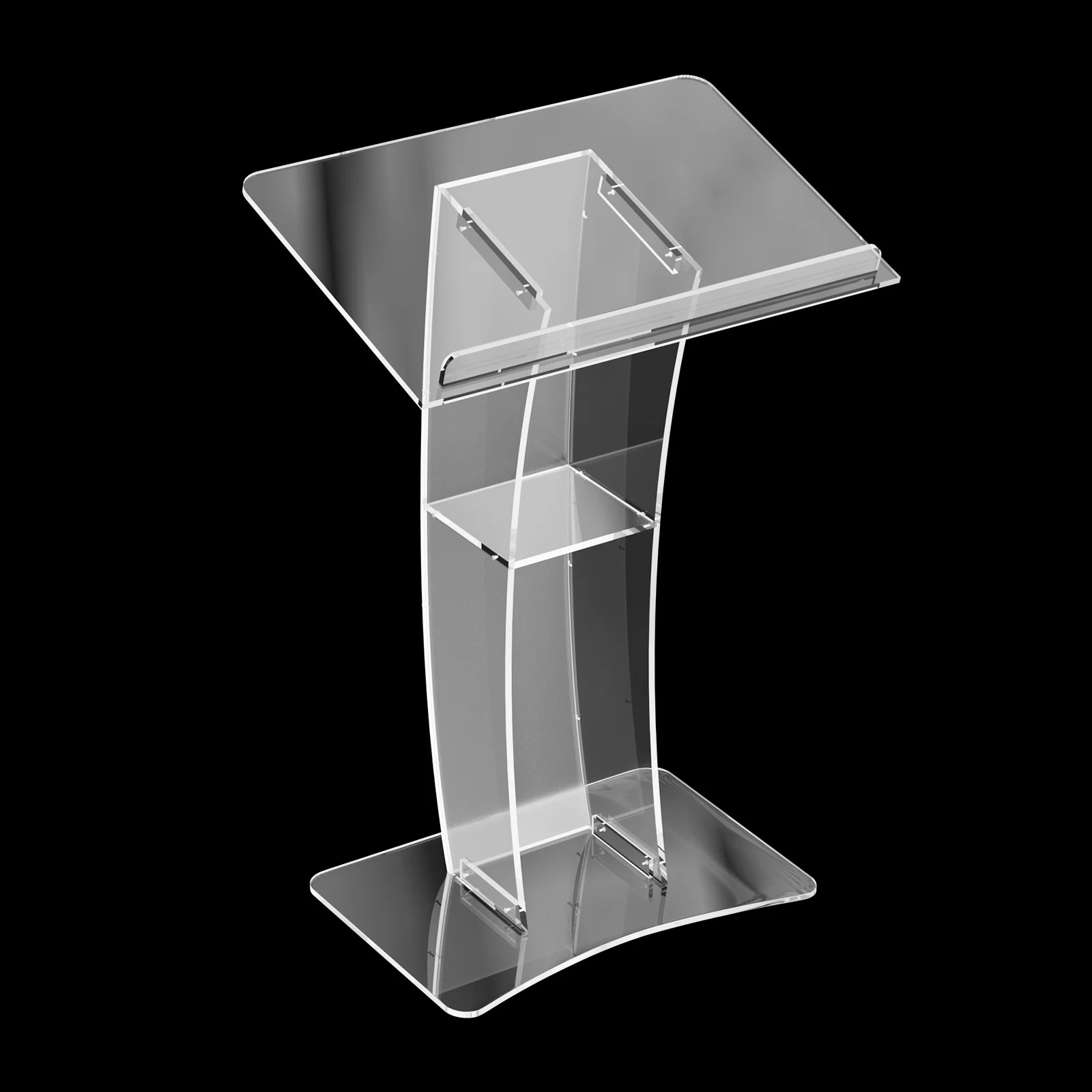 Clear Acrylic Podium Church Pulpit Plexiglass Lectern Debate Podium Conference