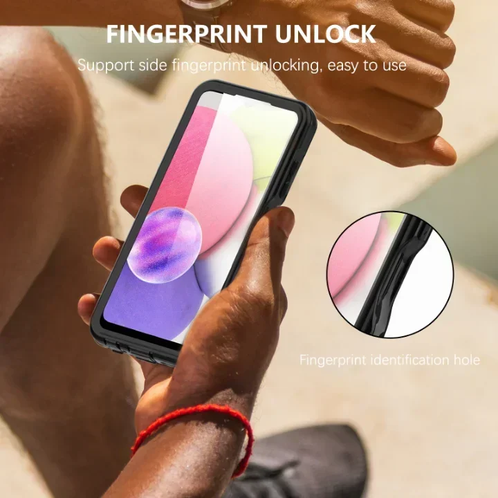 IP68 Waterproof Phone Case For Galaxy A55 A15 A25 A35 A32 A42 A53 A33 A23 A13 A54 A34 A24 A14 Shockproof Cover Screen Protector 4