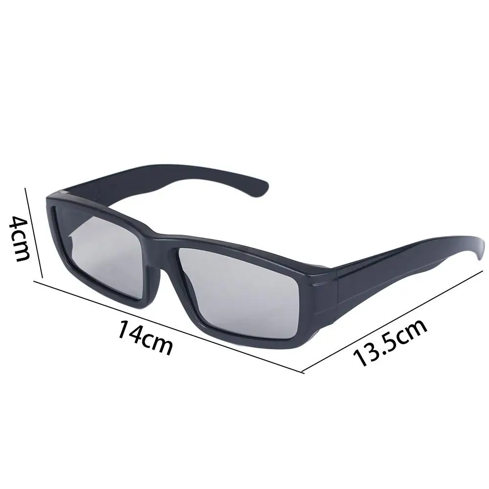 Occhiali 3D con Montatura Nera in Plastica per DVD, Home Theater, Cinema, Giochi 3D, Visione Tridimensionale Anaglifo - immagine 6