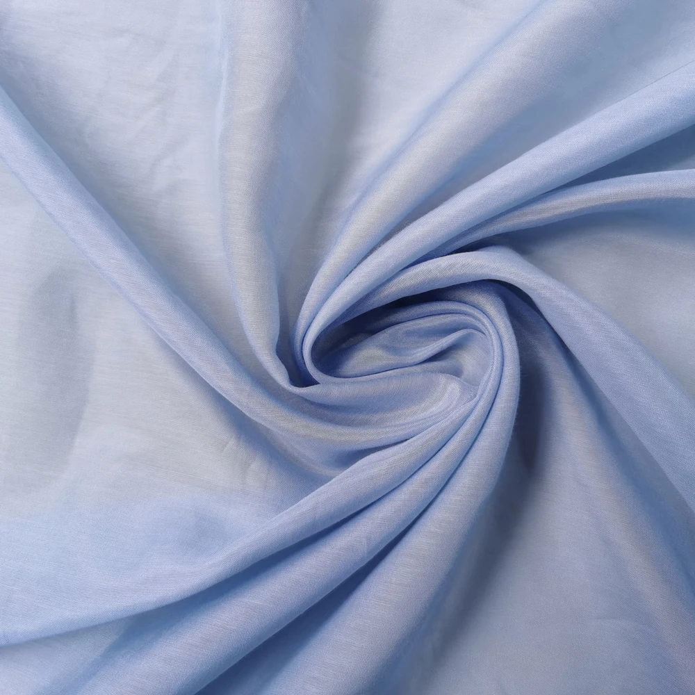Luxurious Mulberry Silk Cotton Blend Fabric in White and Black - Perfect for Dresses, Scarves, and Decorations