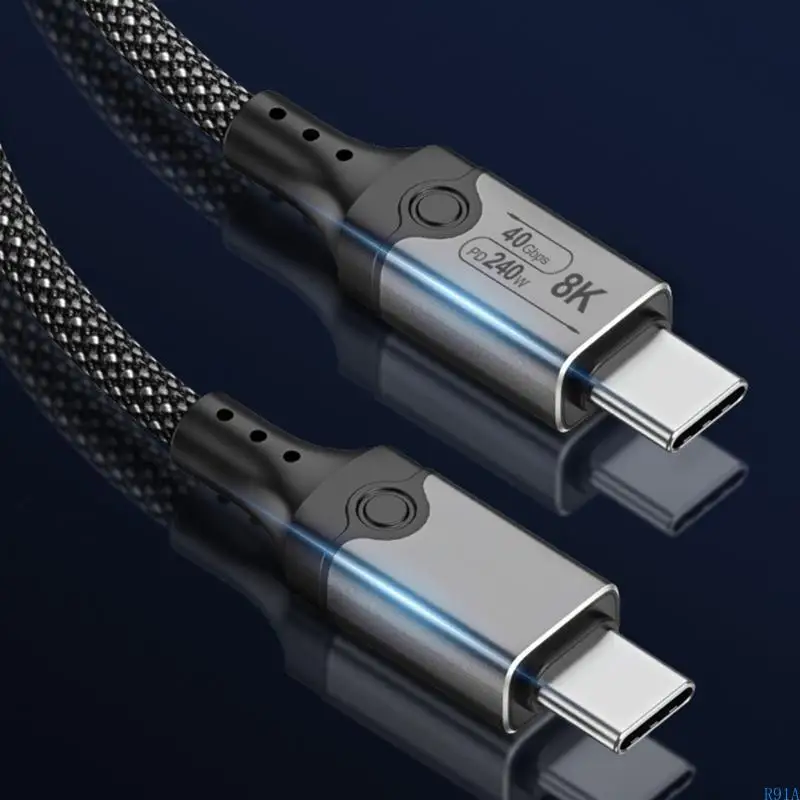 R91A USB4 40GBPS ̺ PD240W USBC TO TYPEC     ̺ 8K60Hz  
