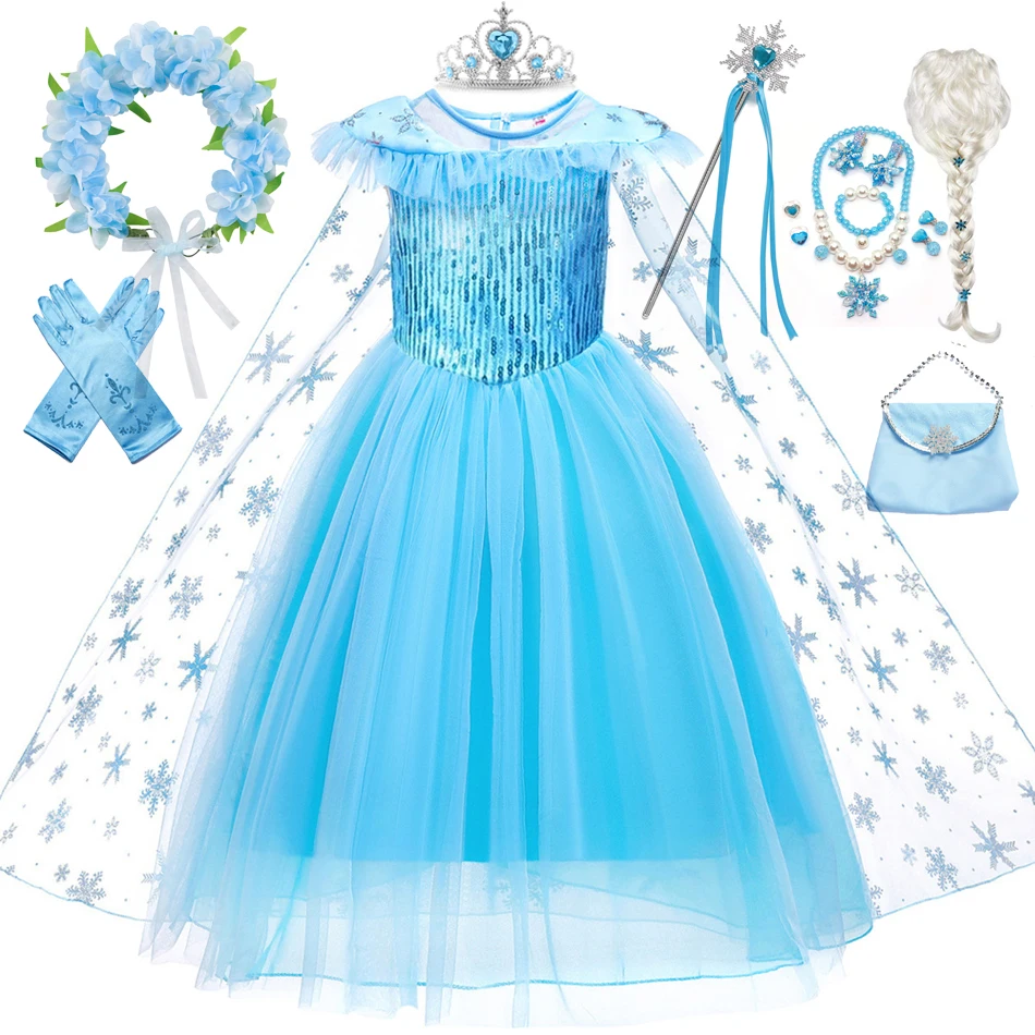Elsa dress, Elsa costume, Frozen party, princess dress, Frozen birthday  party dress, handmade dress -  France