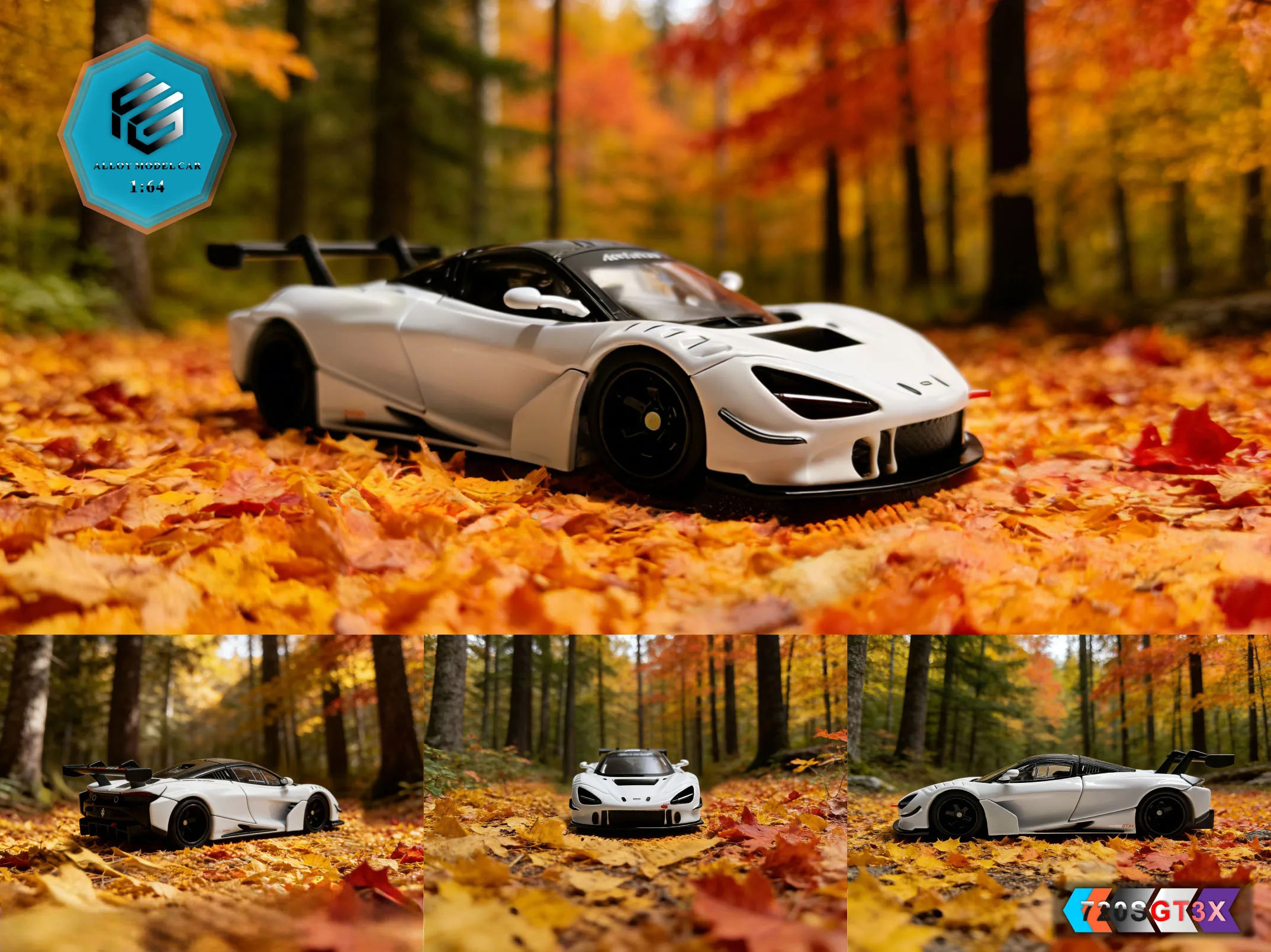 FG 1/64 Adult Collection Alloy Car RWB930 ML720S ML750S (Including Display Box) image 18