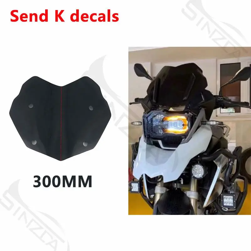 R1200GS R1250GS Screen For BMW R 1250 GS LC R1250GS ADV Adventure 2013-2023 Windscreen Windshield Wind Shield Deflectors Black