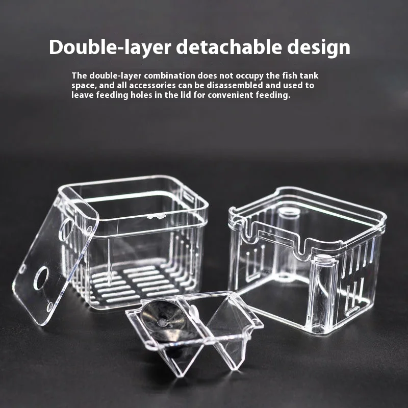 S/L/XL Aquarium Breeder Box Fish Breeding Isolation Box Fish Hatchery Acrylic Divider Shrimp Clownfish Aggressive Injured aquarium divider board