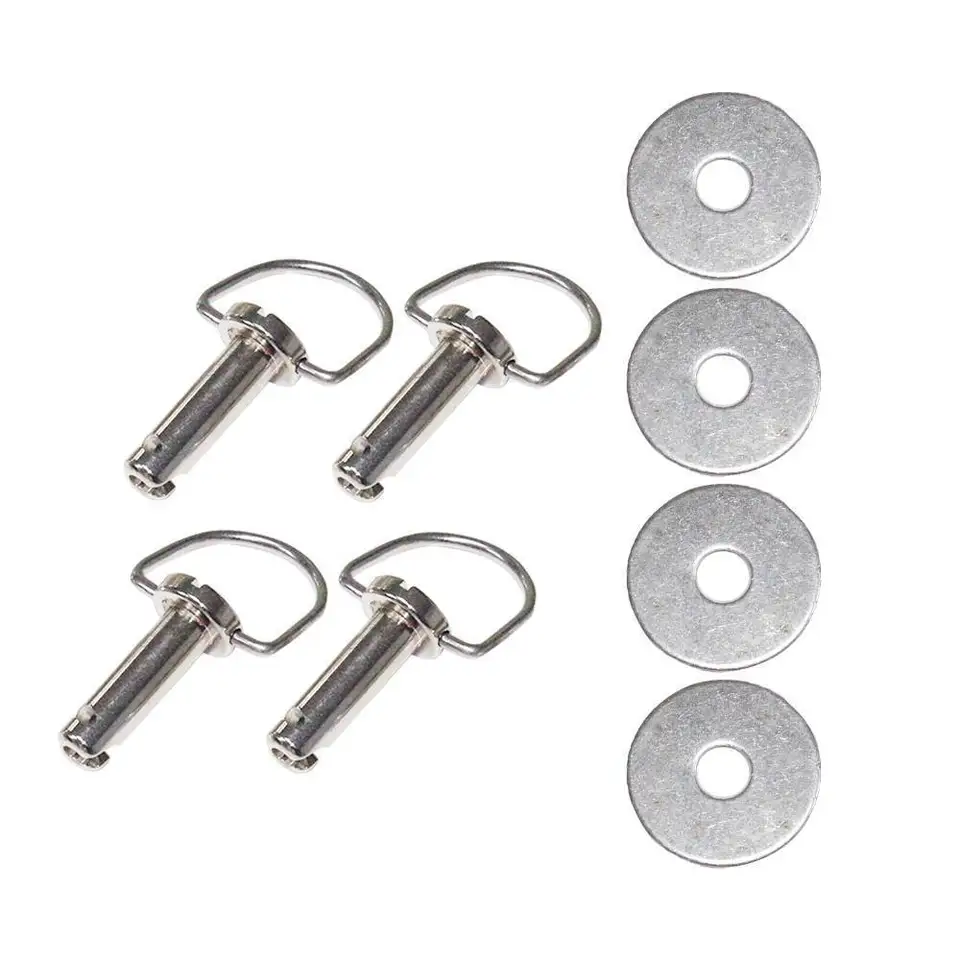 Kit Bulloni In Acciaio Inox Per Borse Laterali Rigide Per Harley Davidson Touring, Softail, Road King, Electra Glide (4 Pezzi) - 3