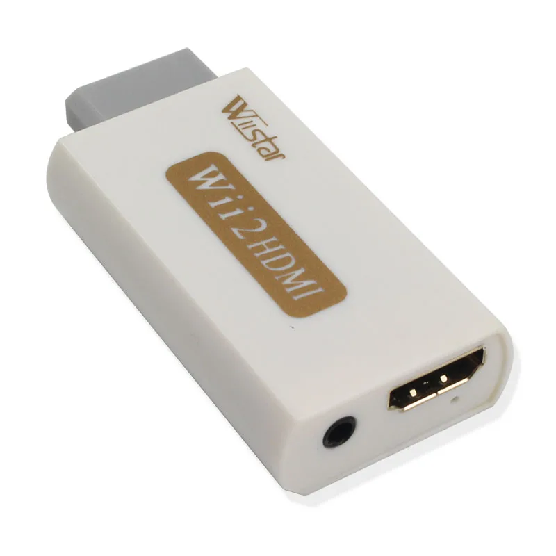 Wiistar Wii to HDMI Adapter Converter Support Full HD 1080P 3.5mm Audio Wii2HDMI Adapter for HDTV