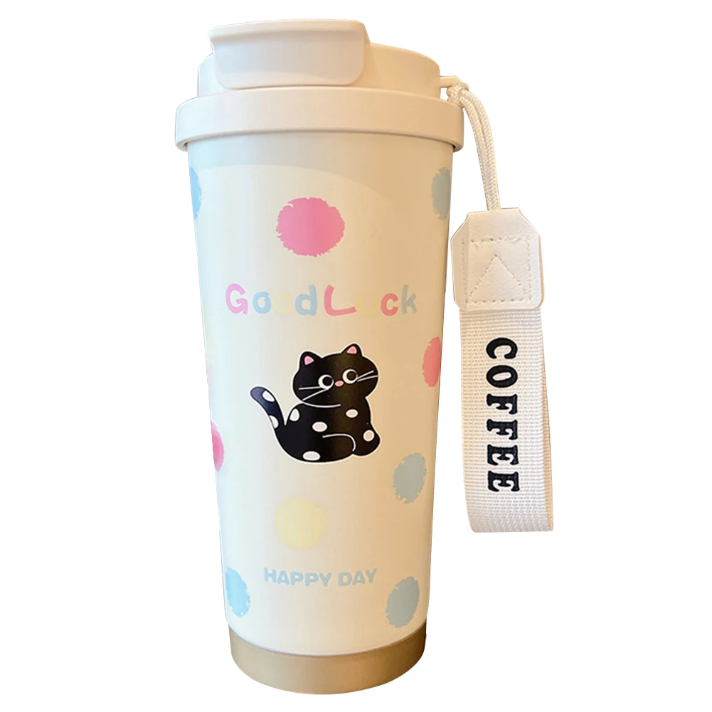 Stainless Steel Insulated Water Bottle with Straw for Hot Cold Drinks