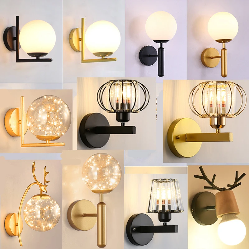 CrystalLuxuryArtGlassLampsWallSconceCreativeFancyLivingRoom