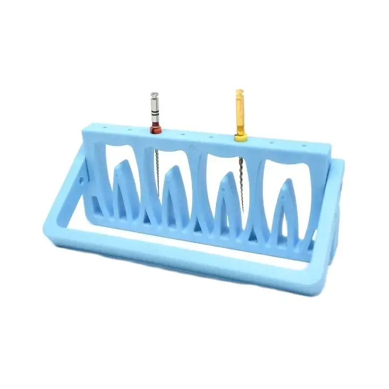 Dental Endodontic Plastic 8 Holes Root Canal File Drills Stand Holder File Box