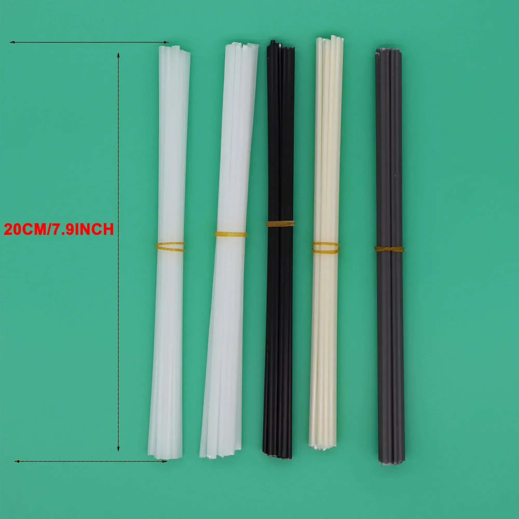 10er Set Othmro PVC-Schweißstäbe – Perfekt Für Kunststoffreparaturen, Auto-Stoßstangen & Mehr – 5×2,5 Mm, 1 M Lang, Grau – Inkl. Heißluftpistole Geeignet