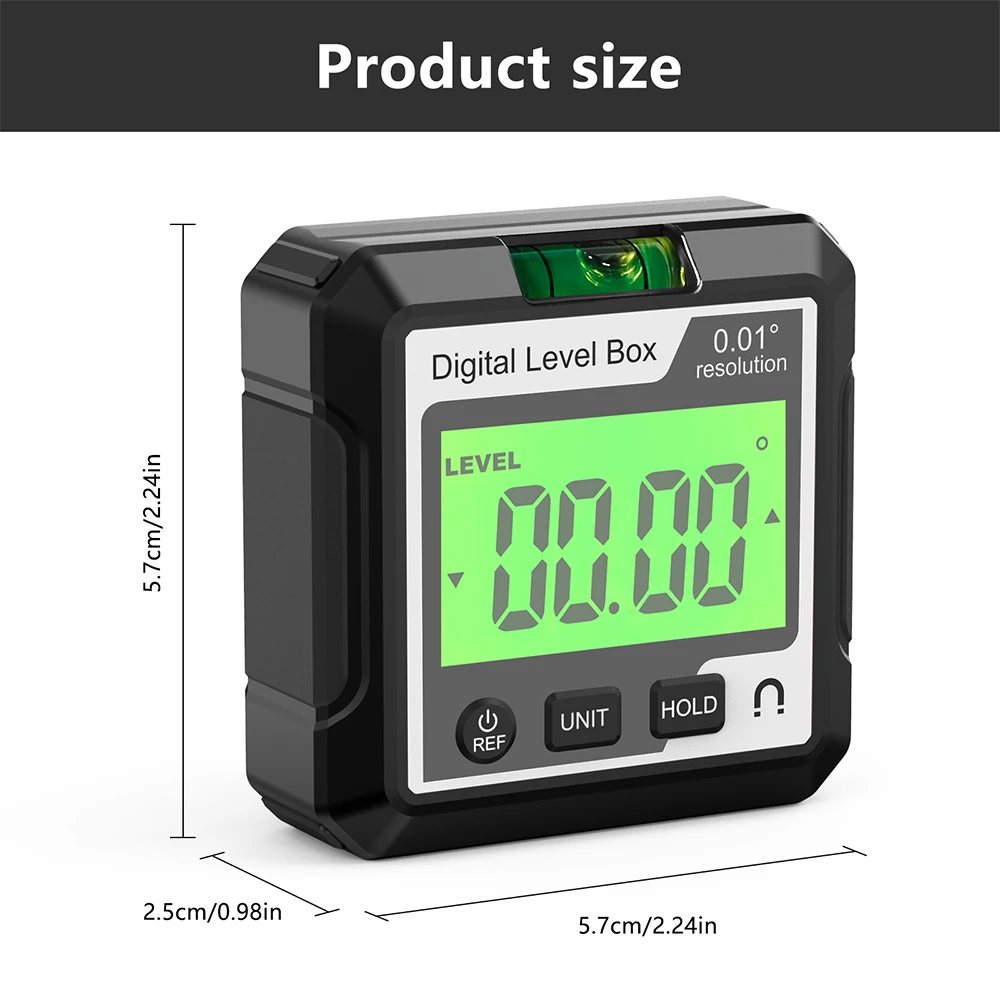 Mini Digital Angle Meter 4*90&deg; Inclinometer With Magnetic Base Level Finder Protractor Angle Ruler Measuring Tool,digital angle protractor,digital angle meter,digital inclinometer