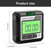 Mini Digital Angle Meter 4*90° Inclinometer With Magnetic Base Level Finder Protractor Angle Ruler Measuring Tool 6