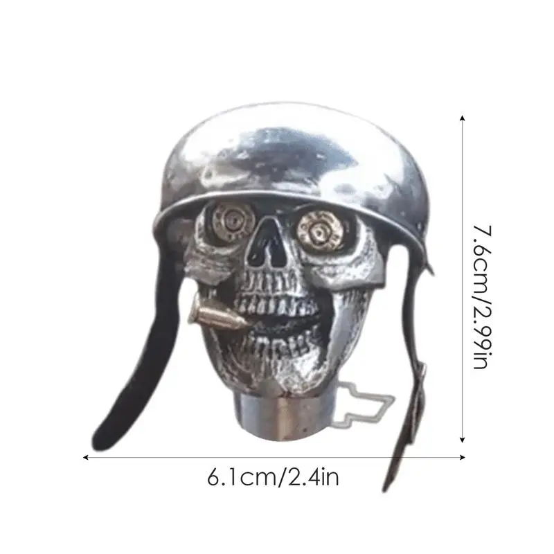 Skull Stick Shift Knob Skull Soldier Car Handle Knob Handcrafted