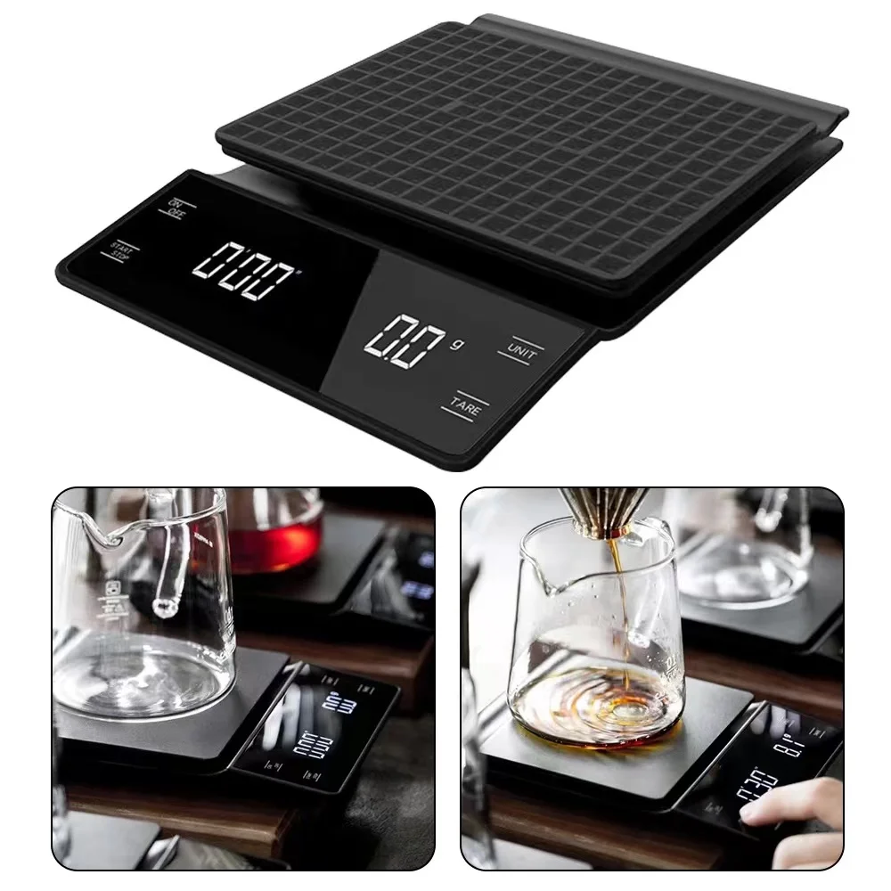 Kitchen Coffee Scale with Timer Digital Multifunction Weighing Scale