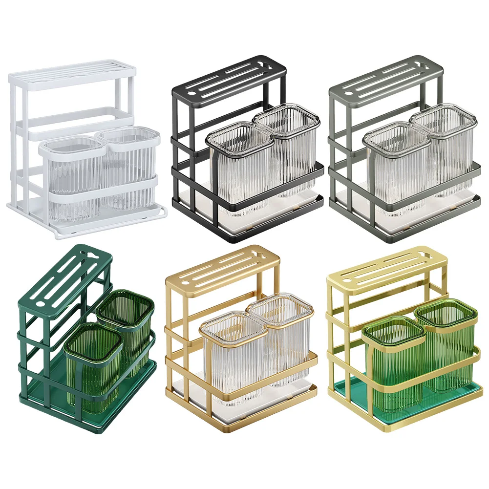 

Multi Functional Kitchen Cutlery Holder Storage Holder Rack Storage Organizer Rack Fork Knives Spoon Multi Color Wall-mounted