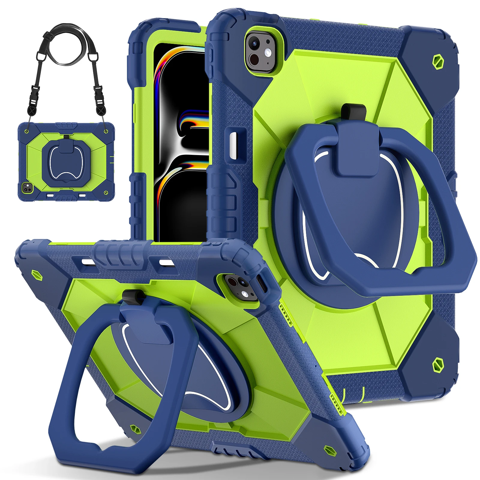 Enhanced 360 Rotating Stand Armor Case - Heavy Duty Cover