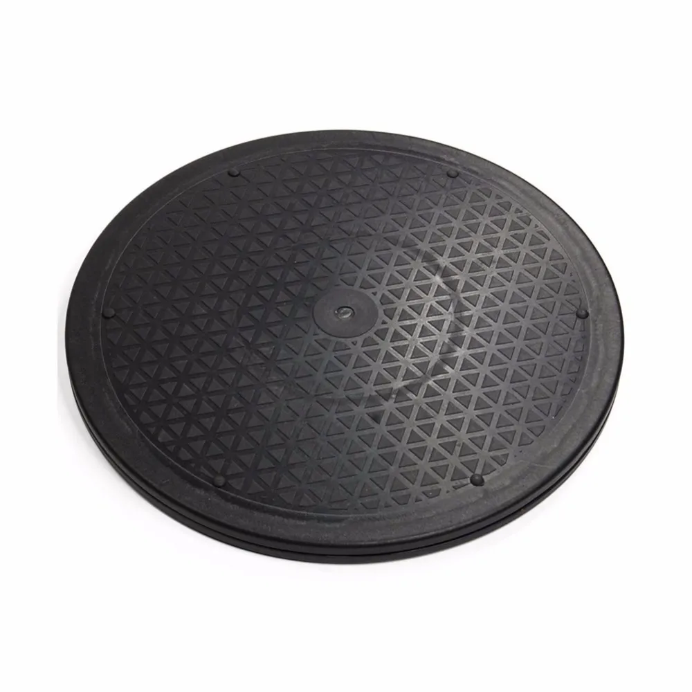 8-12 Inch Heavy Duty Rotating Swivel Steel Ball Bearings Stand for Monitor TV Turntable Lazy Susans Black Round Shape 2
