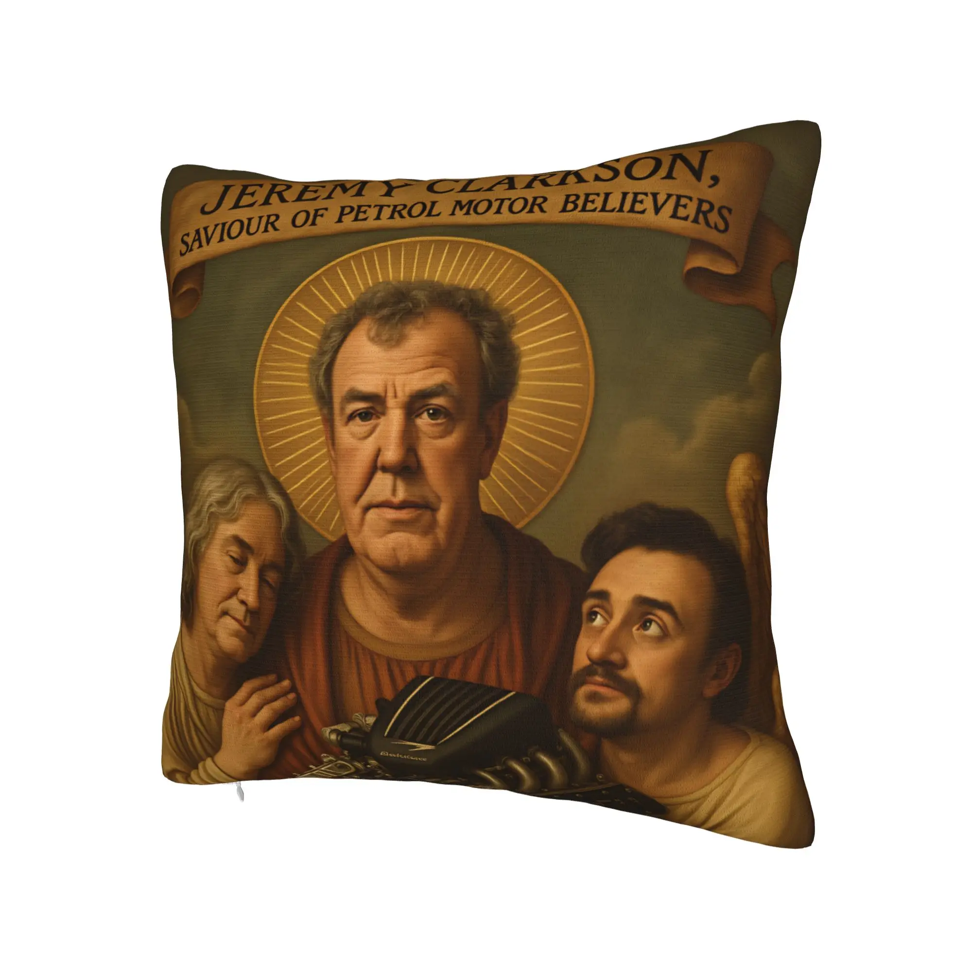 Kissenbezug Jeremy Clarkson als God Holing Neuheit Kissenbezug für Stuhl Sofa Home Decor Kissenbezüge – Detail 3