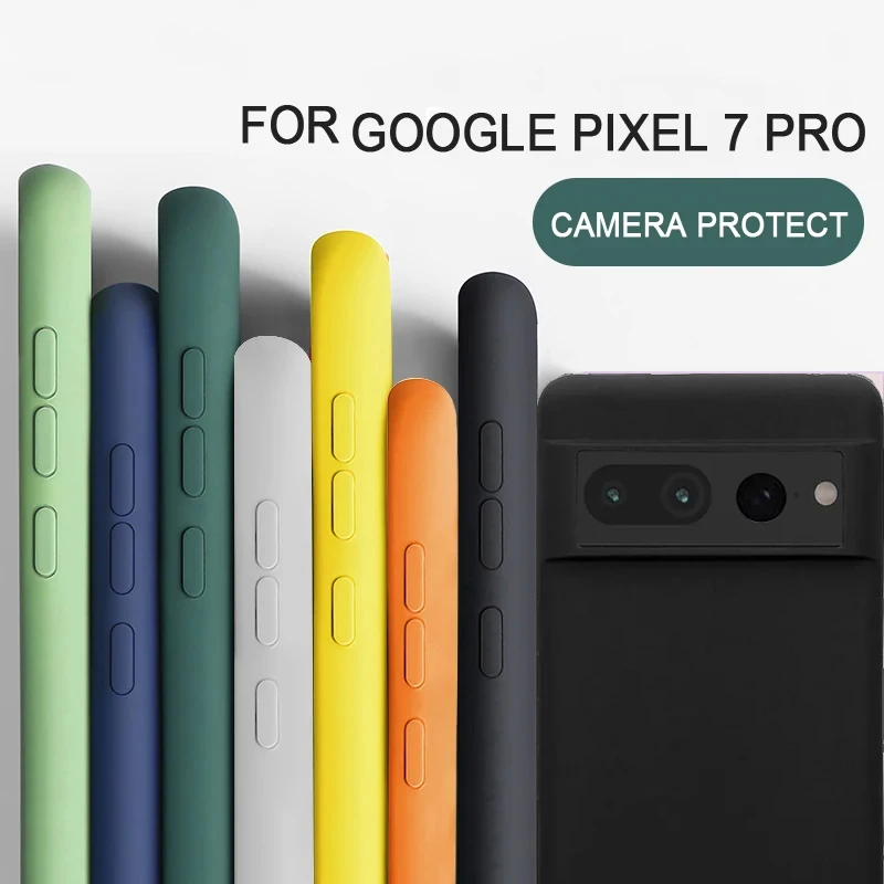 Liquid Silicone TPU Soft Solid Color Shockproof Back Case